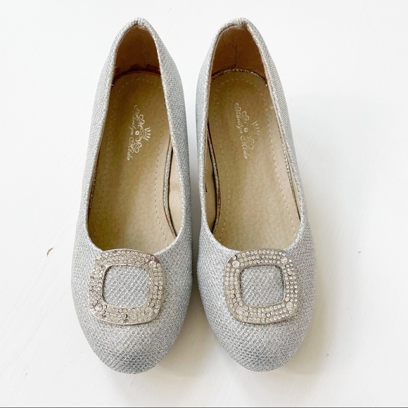 MarilynModa Silver Glitter Heels Jamie-K - Picture 2 of 10